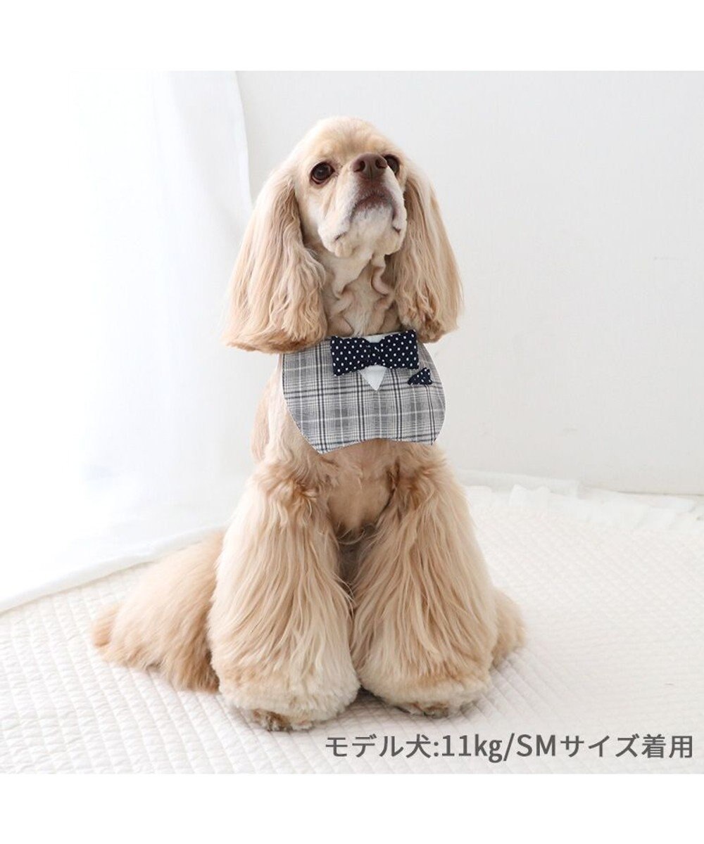 PET PARADISE ペットパラダイス 蝶ネクタイ スタイ 《チェック柄》 中型犬 大型犬 
