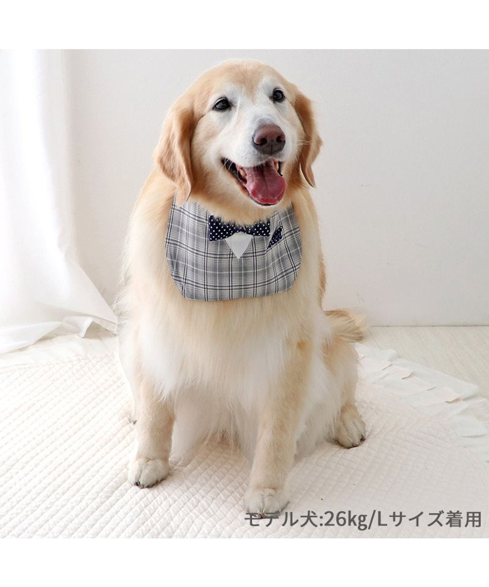 PET PARADISE ペットパラダイス 蝶ネクタイ スタイ 《チェック柄》 中型犬 大型犬 