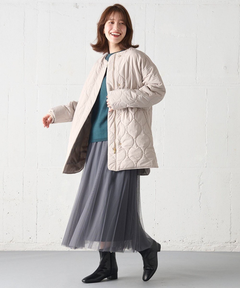 ANY 【蓄熱保温/撥水/洗濯機可能】撥水ウォームキルトブルゾン 