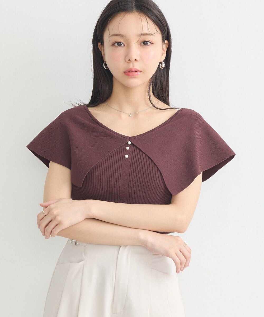 earth music&ecology ビッグカラーノースリニットトップス 