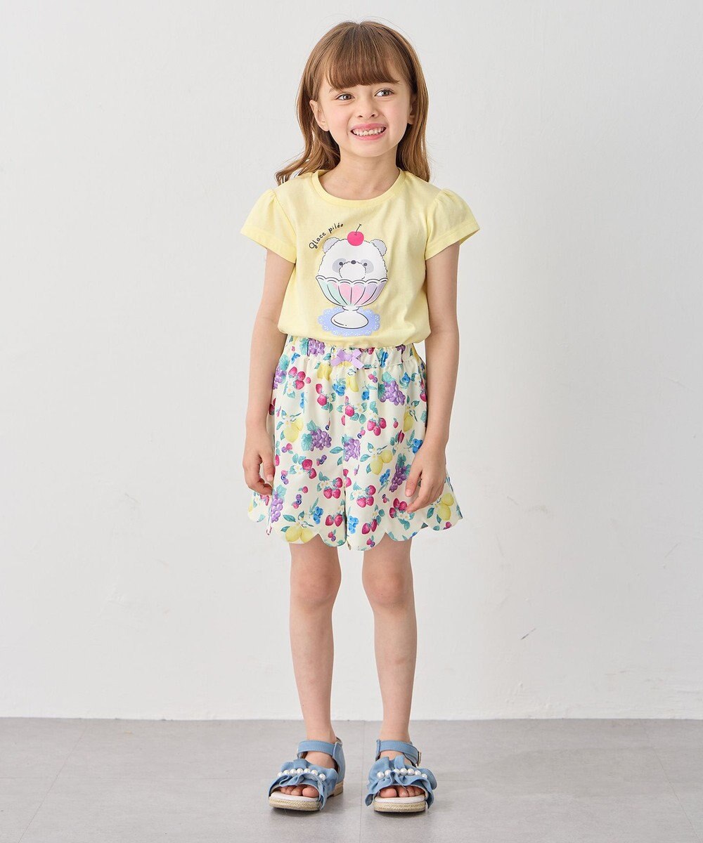 ANY KIDS 【水で色が変わる】接触冷感 しろくま ミラクルプリント Tシャツ 