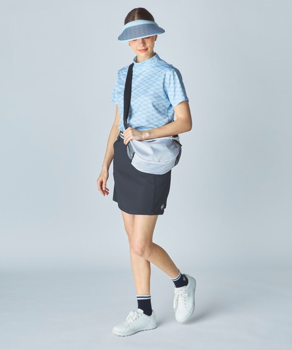 FILA GOLF／marie claire 【Marie claire sports】ロゴ柄モックネックシャツ 