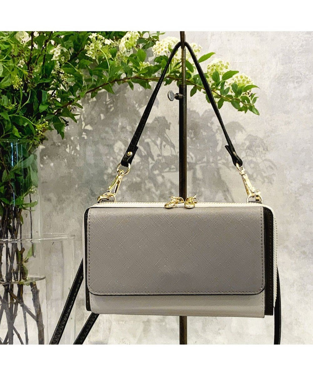 UNBILLION カシュカシュ cachecache / WEB限定カラーコンビウォレットショルダーバッグ 