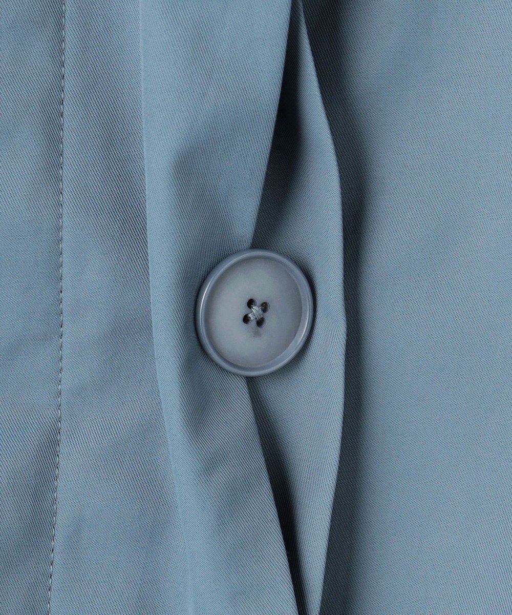 自由区 【春の必需品・オンオフ使える】コットンナイロンバルカラー コート 