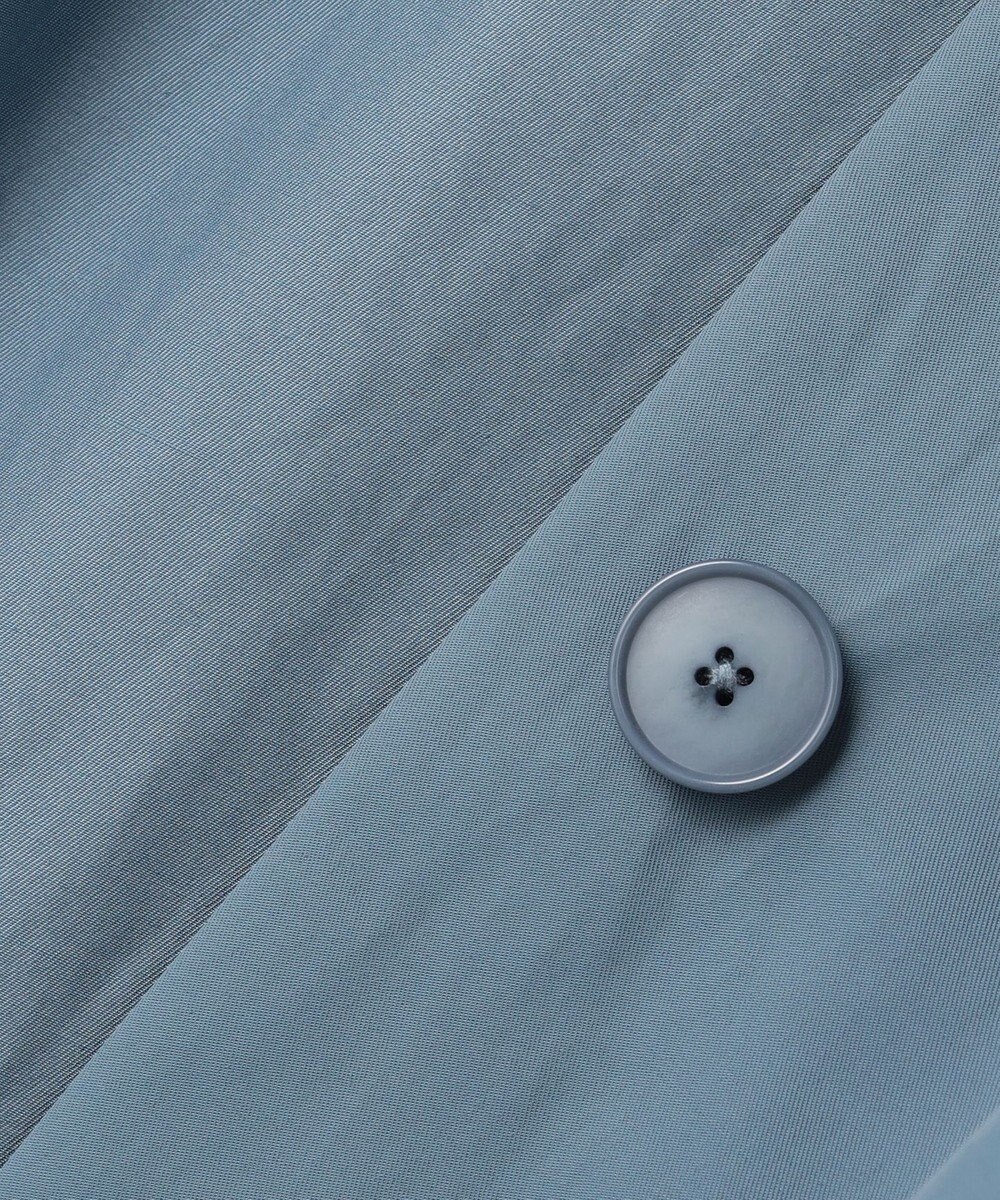 自由区 【春の必需品・オンオフ使える】コットンナイロンバルカラー コート 