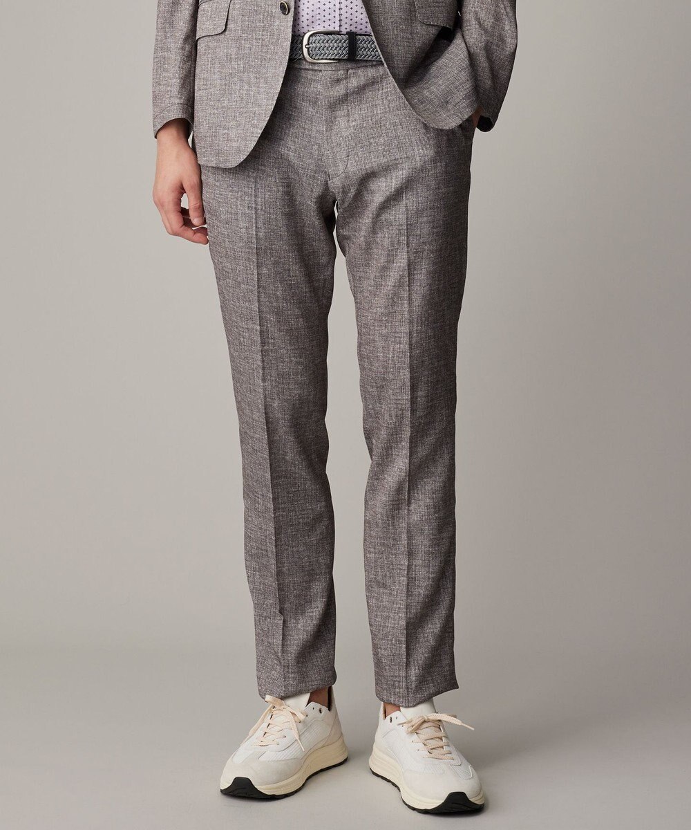 JOSEPH ABBOUD 清涼感【ウエストも伸びる!/弱撥水/イージーケア/軽量/ストレッチ】クールピケ パンツ 