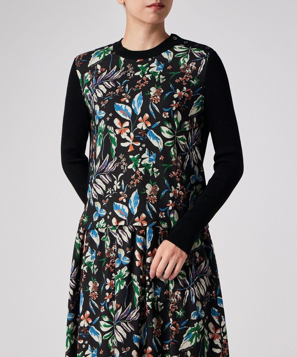 Paul Smith Number Floral プルオーバー コンビ ニット 