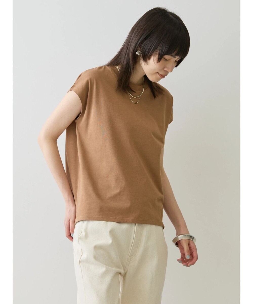 AMERICAN HOLIC 接触冷感フレンチスリーブカットプルオーバー 