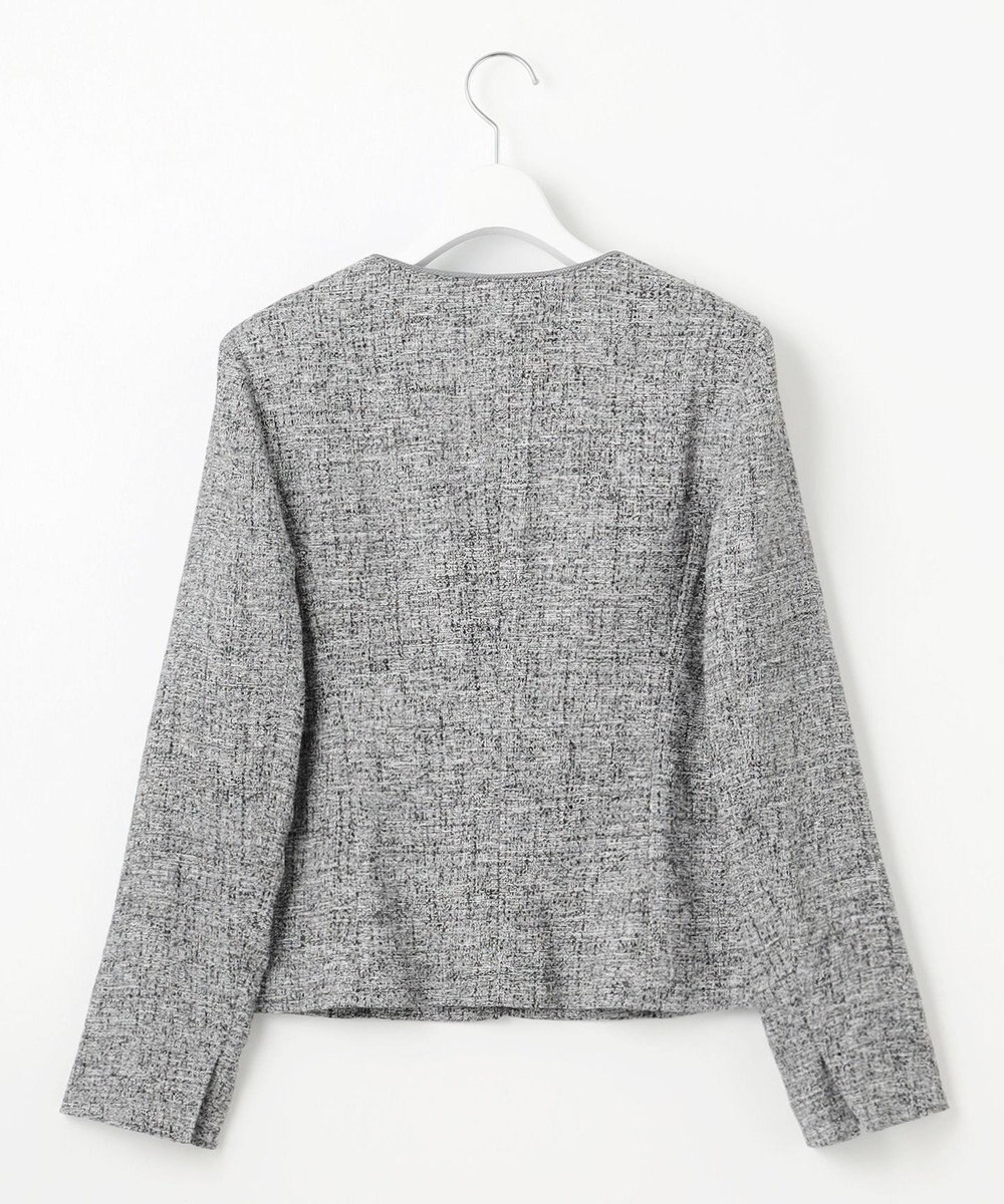 J.PRESS LADIES 【セットアップ対応】Light Tweed ノーカラー ジャケット 