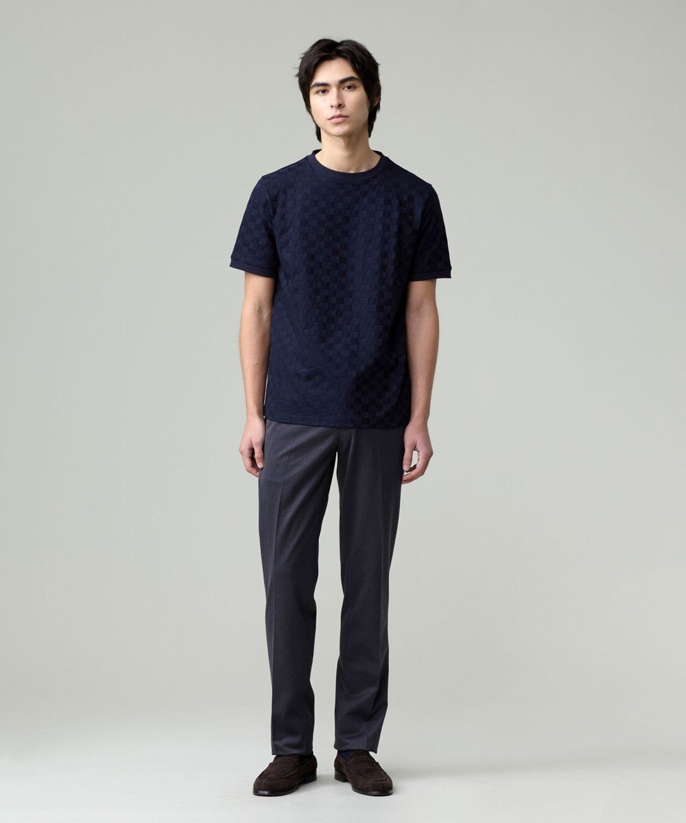 J.PRESS MEN 【ストレッチ / ウォッシャブル可 】布帛ライクスマートジャージー パンツ 