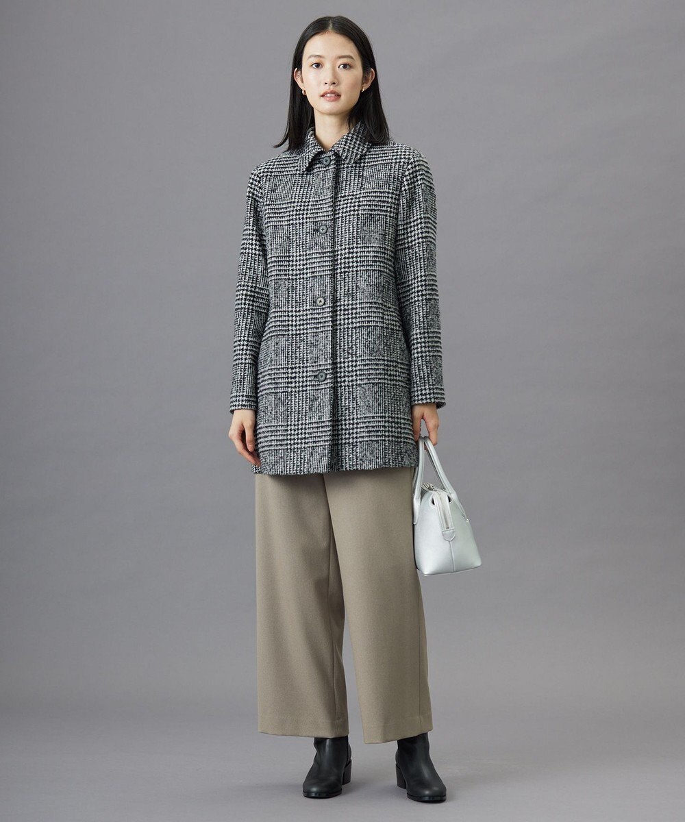 J.PRESS LADIES 【洗える】ツムギート flannel ワイド パンツ 