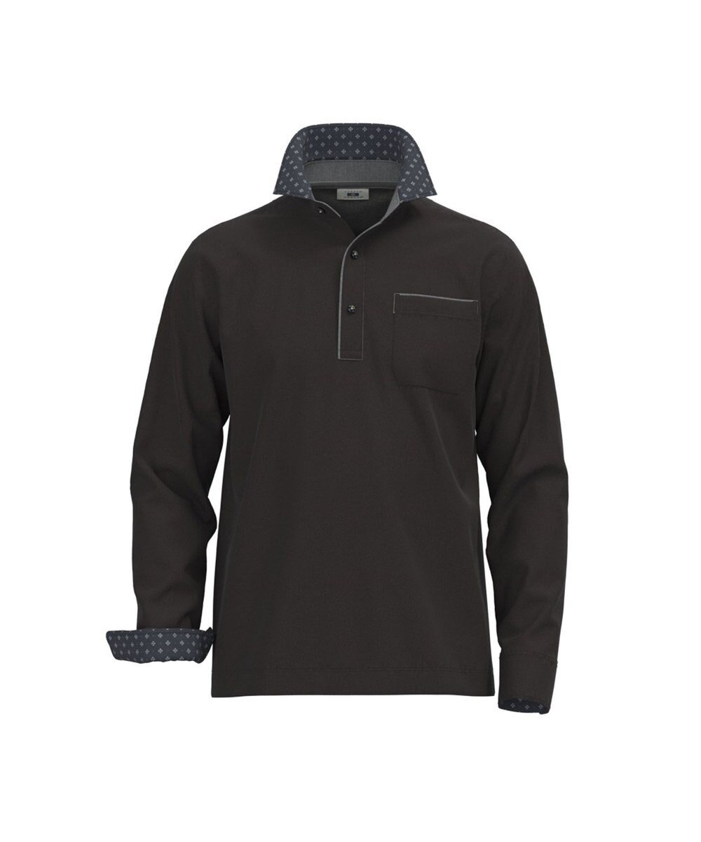 JOSEPH ABBOUD ウィンターダディポロシャツ　（小紋柄） 