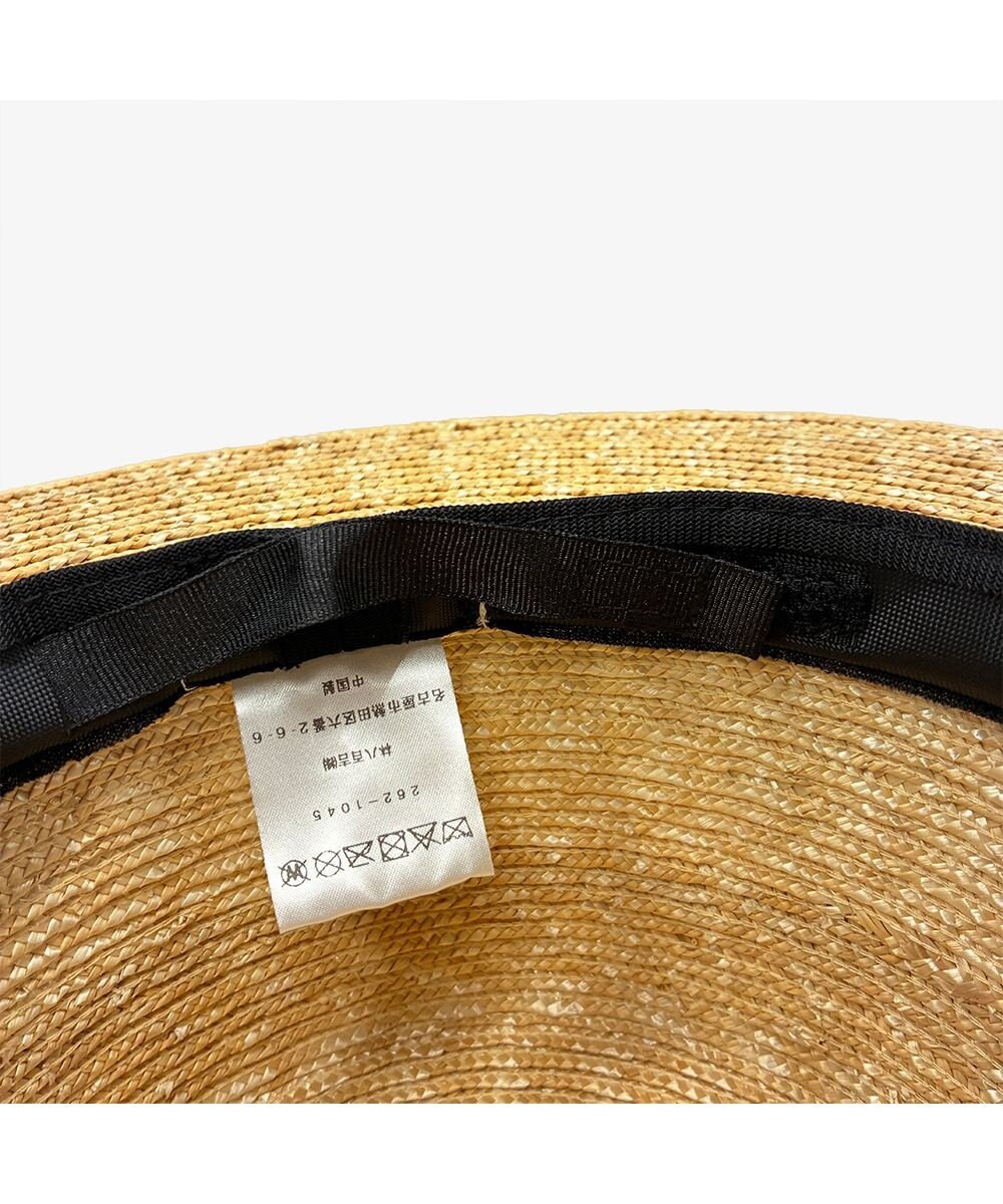林八百吉商店 un chapeau　紐付きカンカン帽 