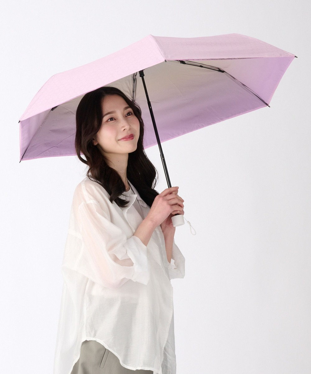 MOONBAT ハニカム断熱パラソル グラデーション 折りたたみ傘 晴雨兼用 日傘 一級遮光 UV 