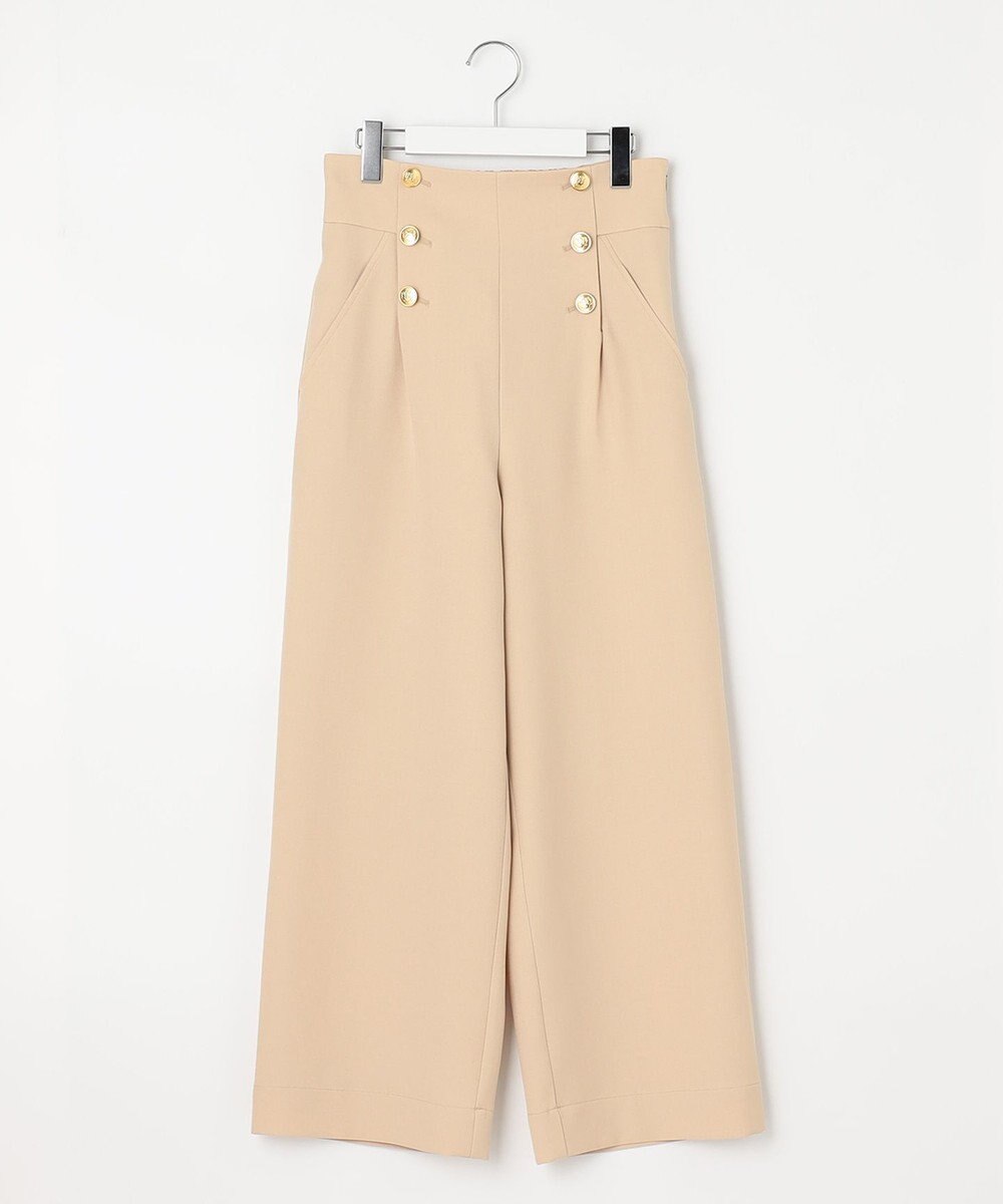 Feroux 【洗える】ハイウエストマリン パンツ 