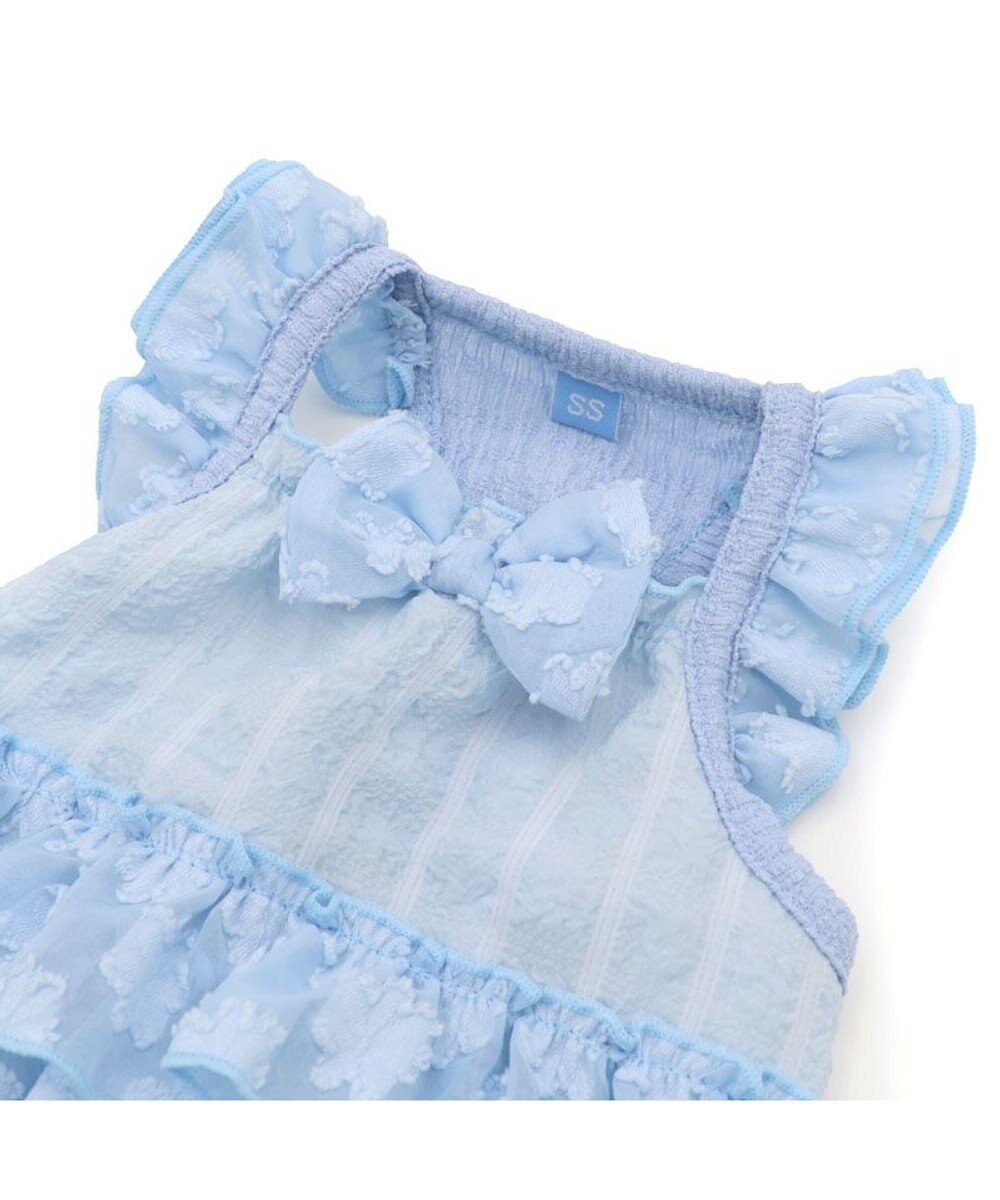 PET PARADISE ペットパラダイス お花 ふりふり ワンピース 《ブルー》 小型犬 