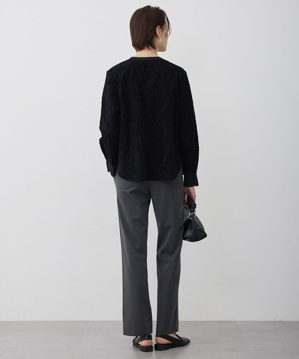 ICB L カットジャガードジャージー デザイントップス 