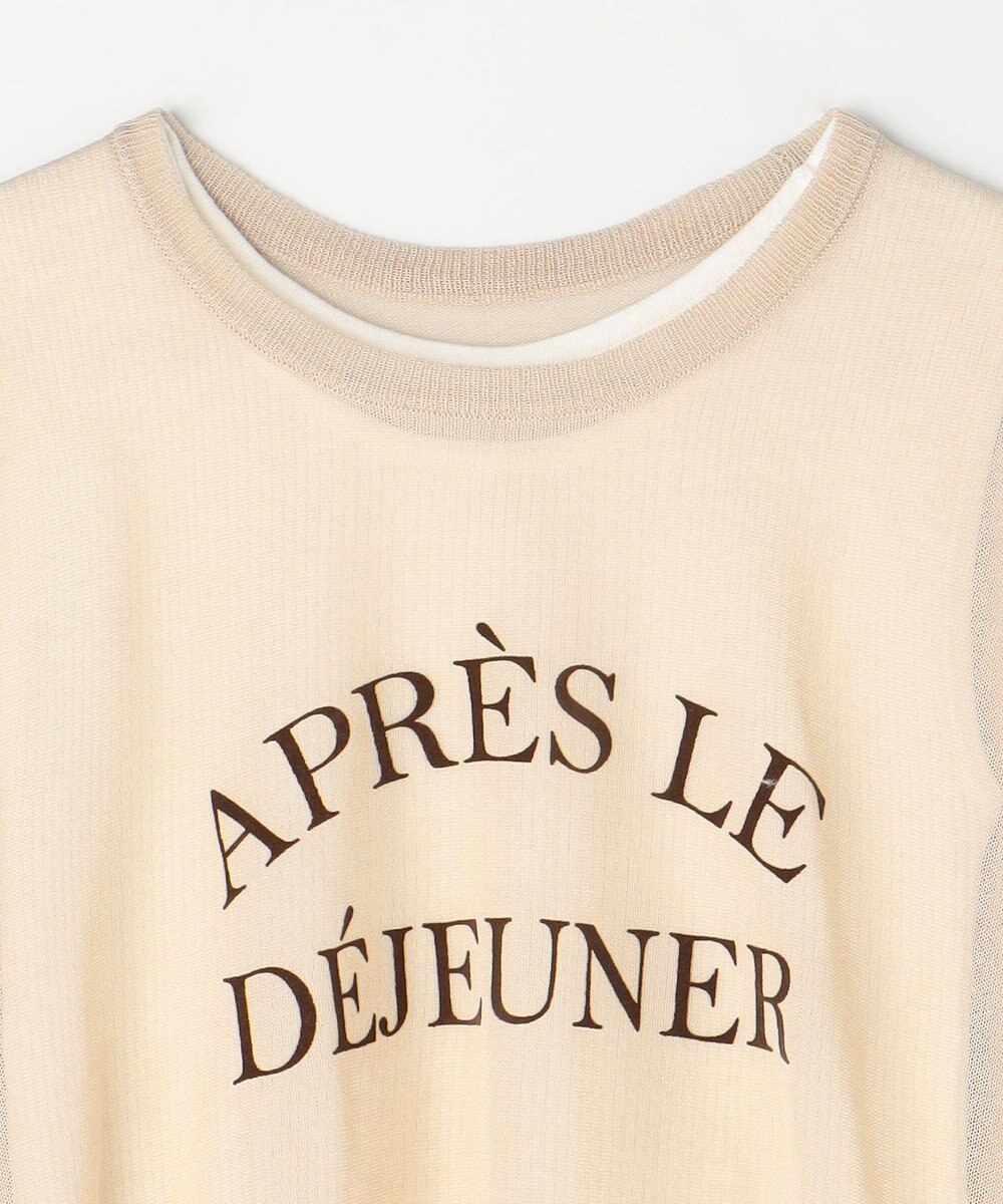 ANY L 【2SET】シアーロゴニット×タンクトップセット 