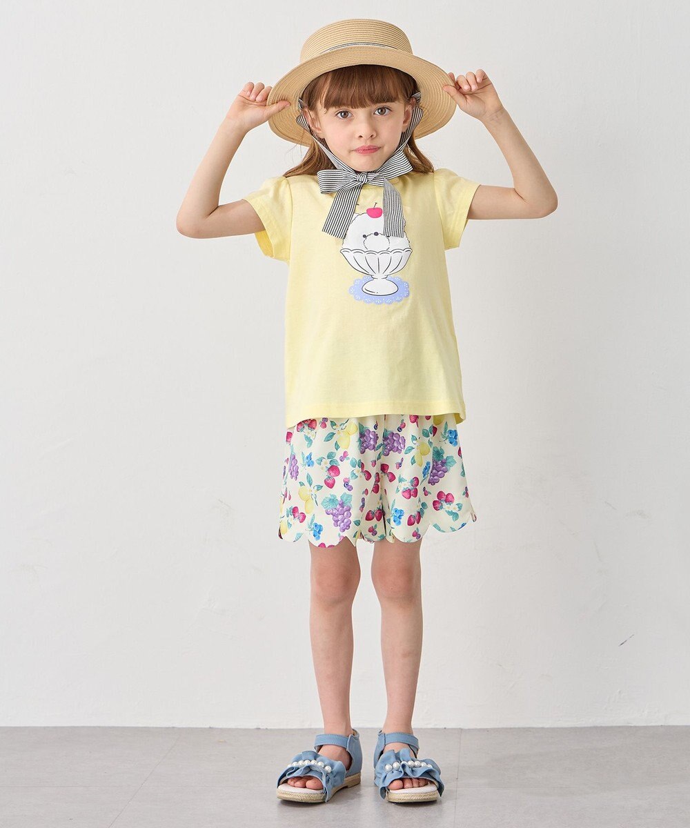 ANY KIDS 【水で色が変わる】接触冷感 しろくま ミラクルプリント Tシャツ 