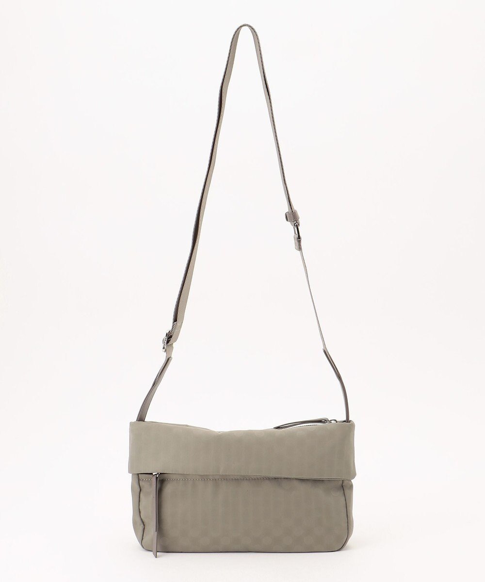 Y'SACCS はっ水ドットジャカード リサイクルレザーコンビ ショルダー 