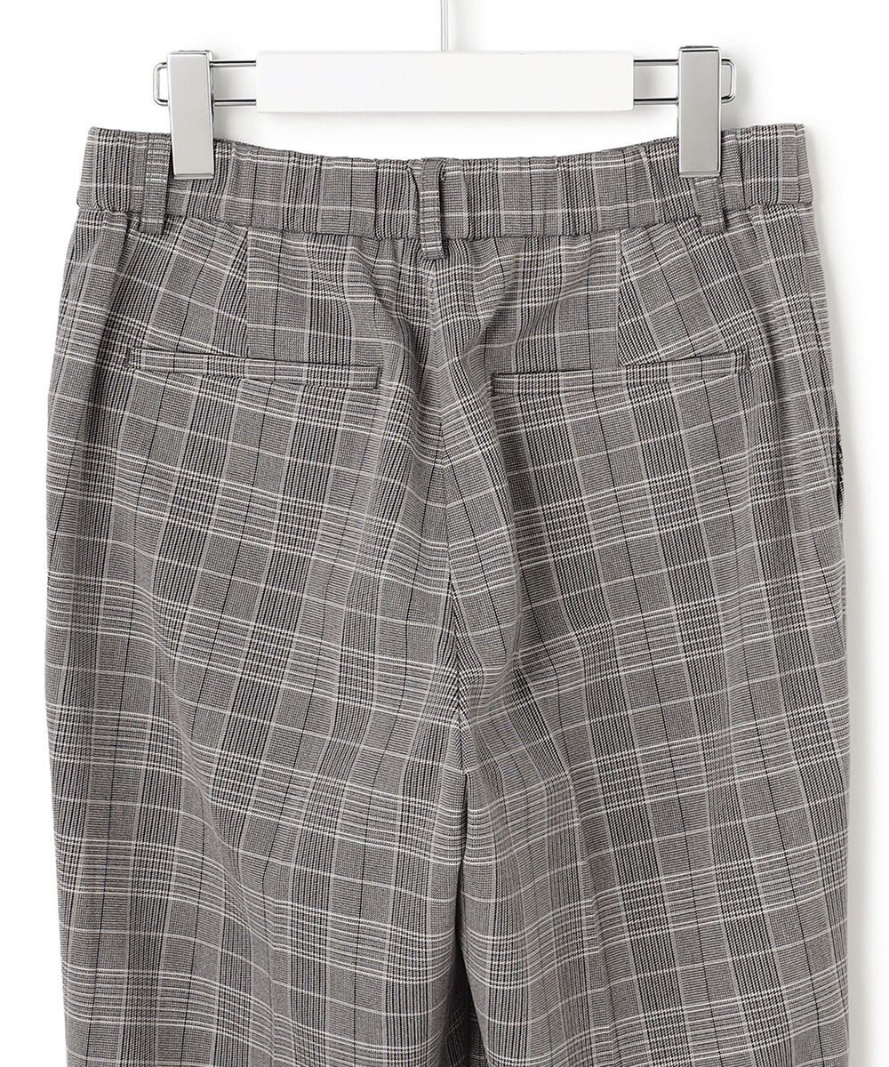 23区 【Oggi掲載/洗える】ウォームストレッチ チェック テーパード パンツ 