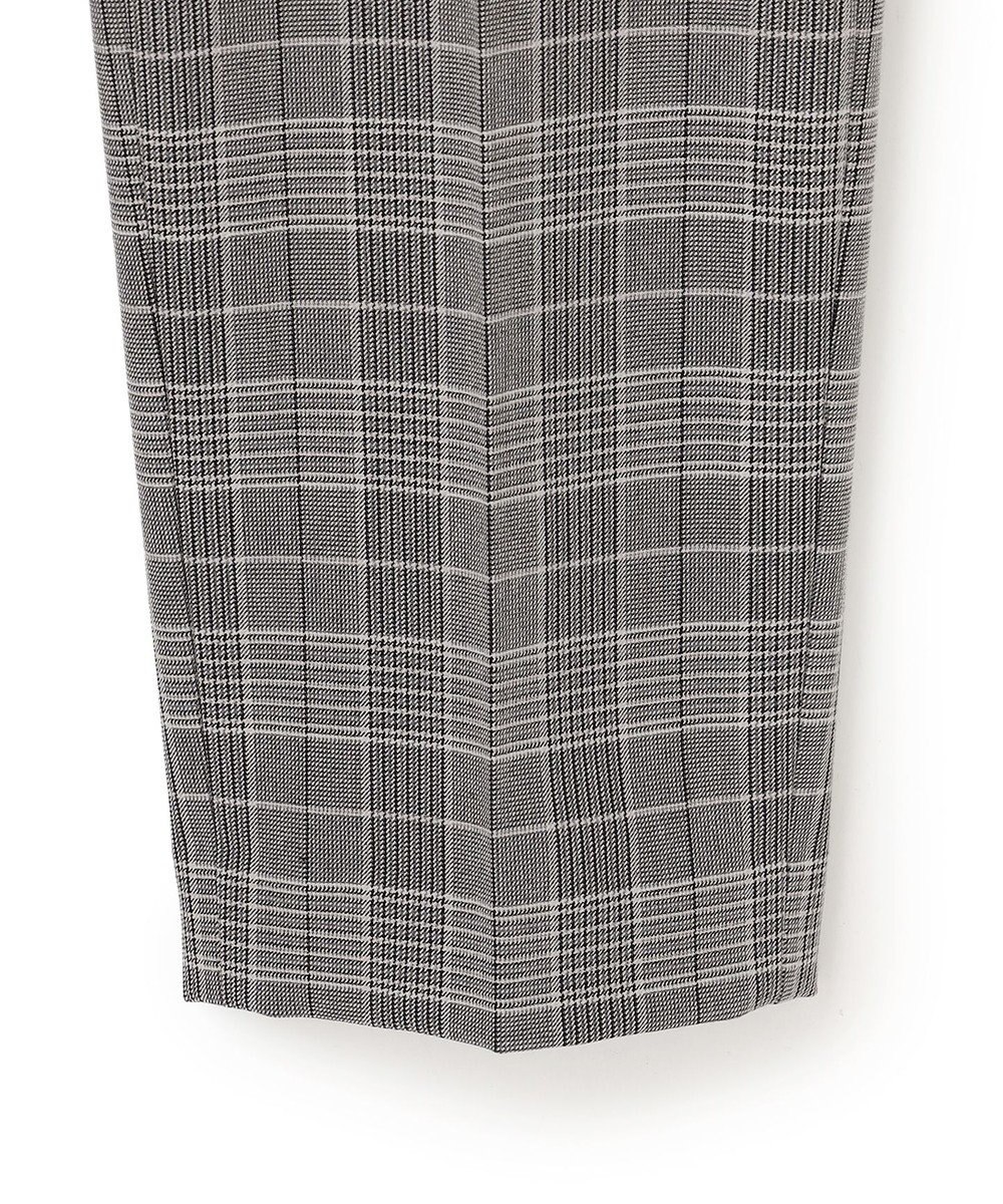 23区 【Oggi掲載/洗える】ウォームストレッチ チェック テーパード パンツ 