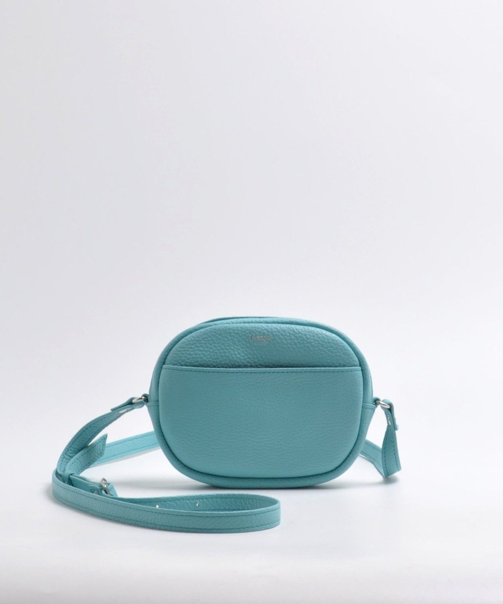 blancle シュリンクレザー ラウンドショルダーバッグ 