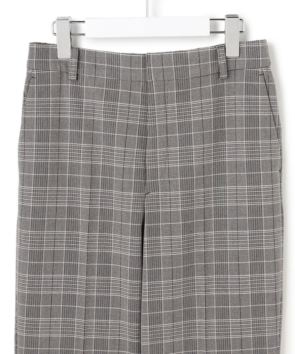 23区 【Oggi掲載/洗える】ウォームストレッチ チェック テーパード パンツ 