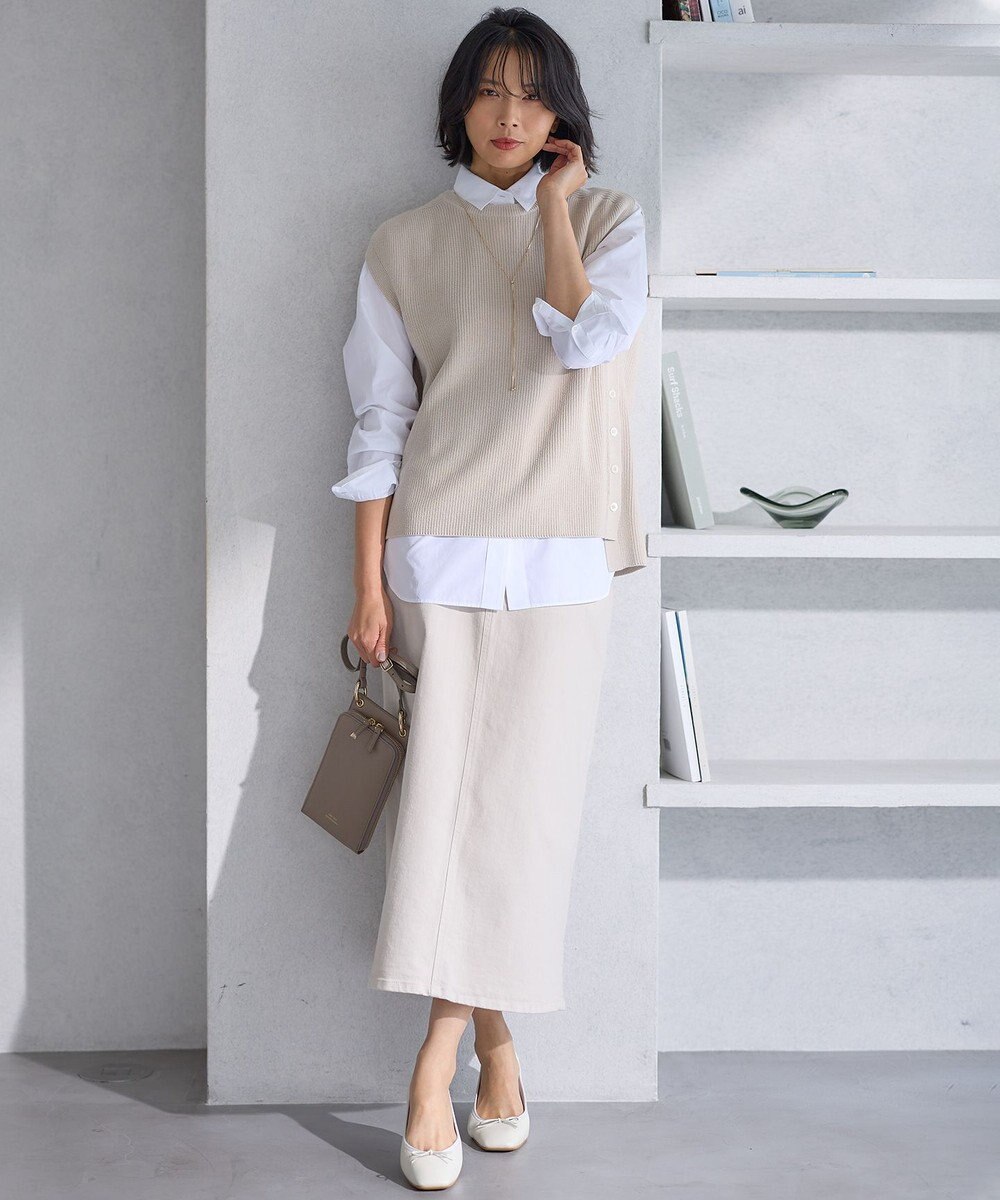 23区 【Oggi4月号掲載/洗える】CANCLINI ベーシック シャツ 