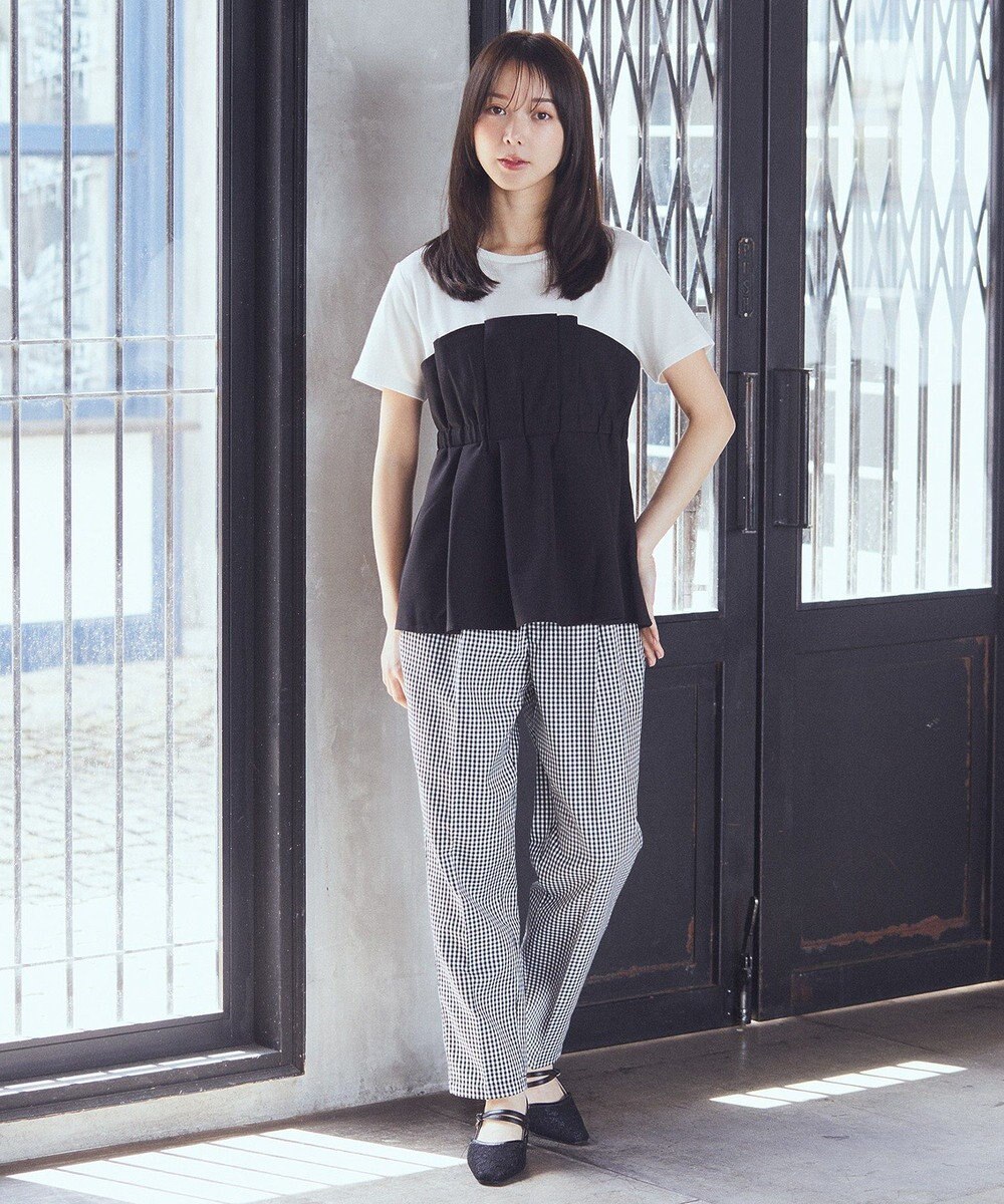 earth music&ecology 接触冷感テーパードパンツ 