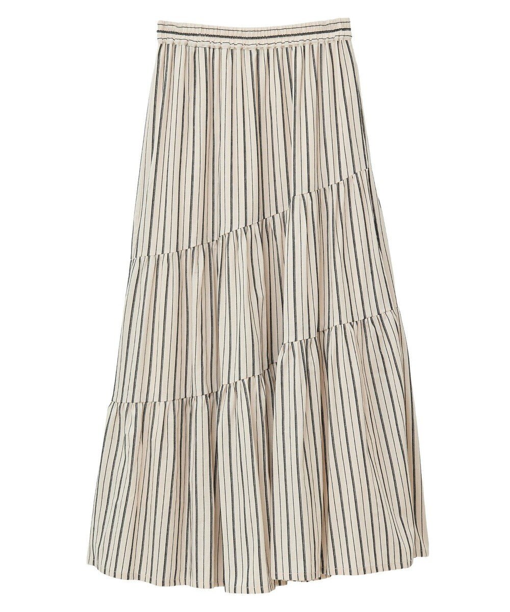 Green Parks ・ＥＬＥＮＣＡＲＥ　ＤＵＥ　ストライプフレアスカート 