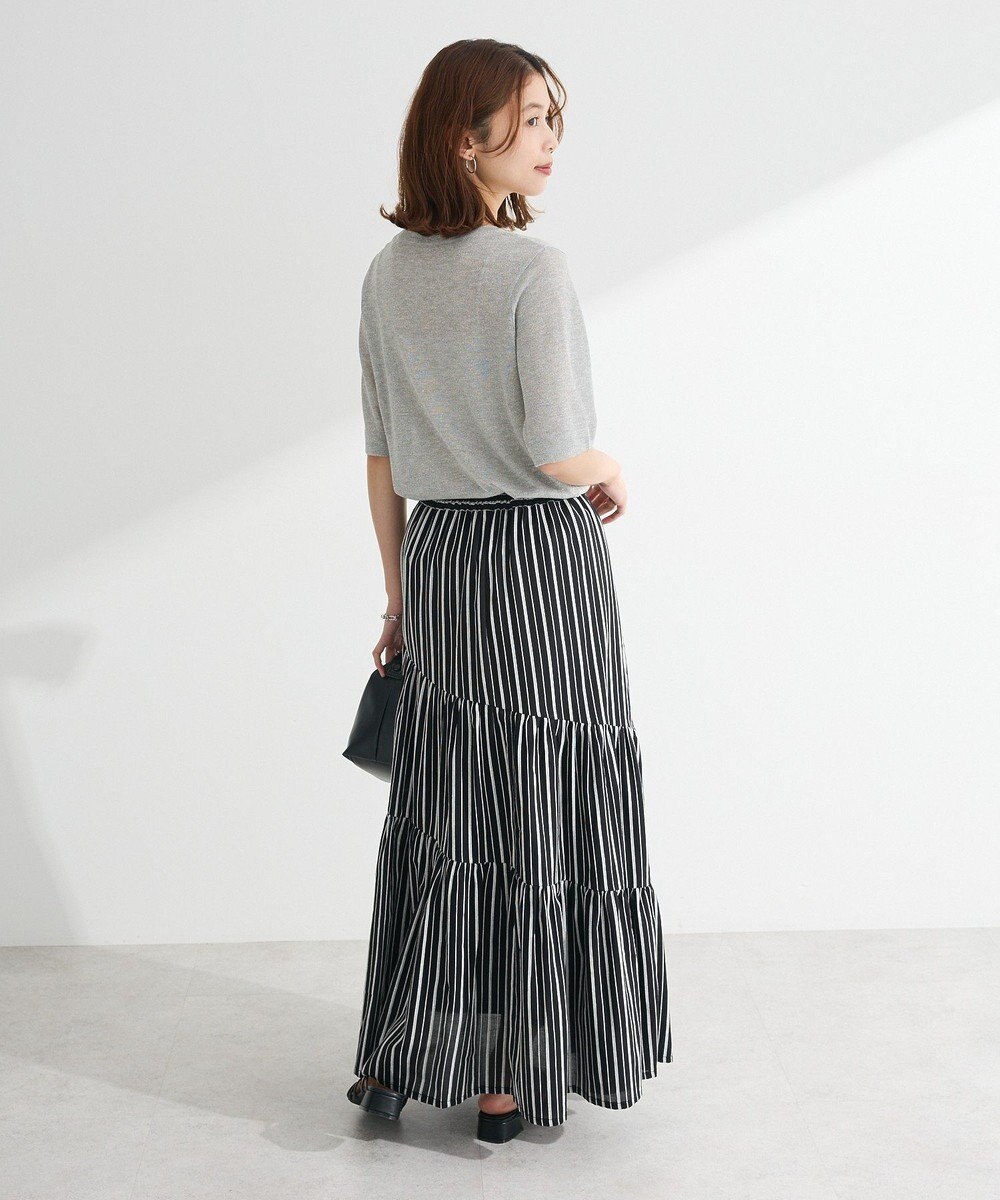 Green Parks ・ＥＬＥＮＣＡＲＥ　ＤＵＥ　ストライプフレアスカート 