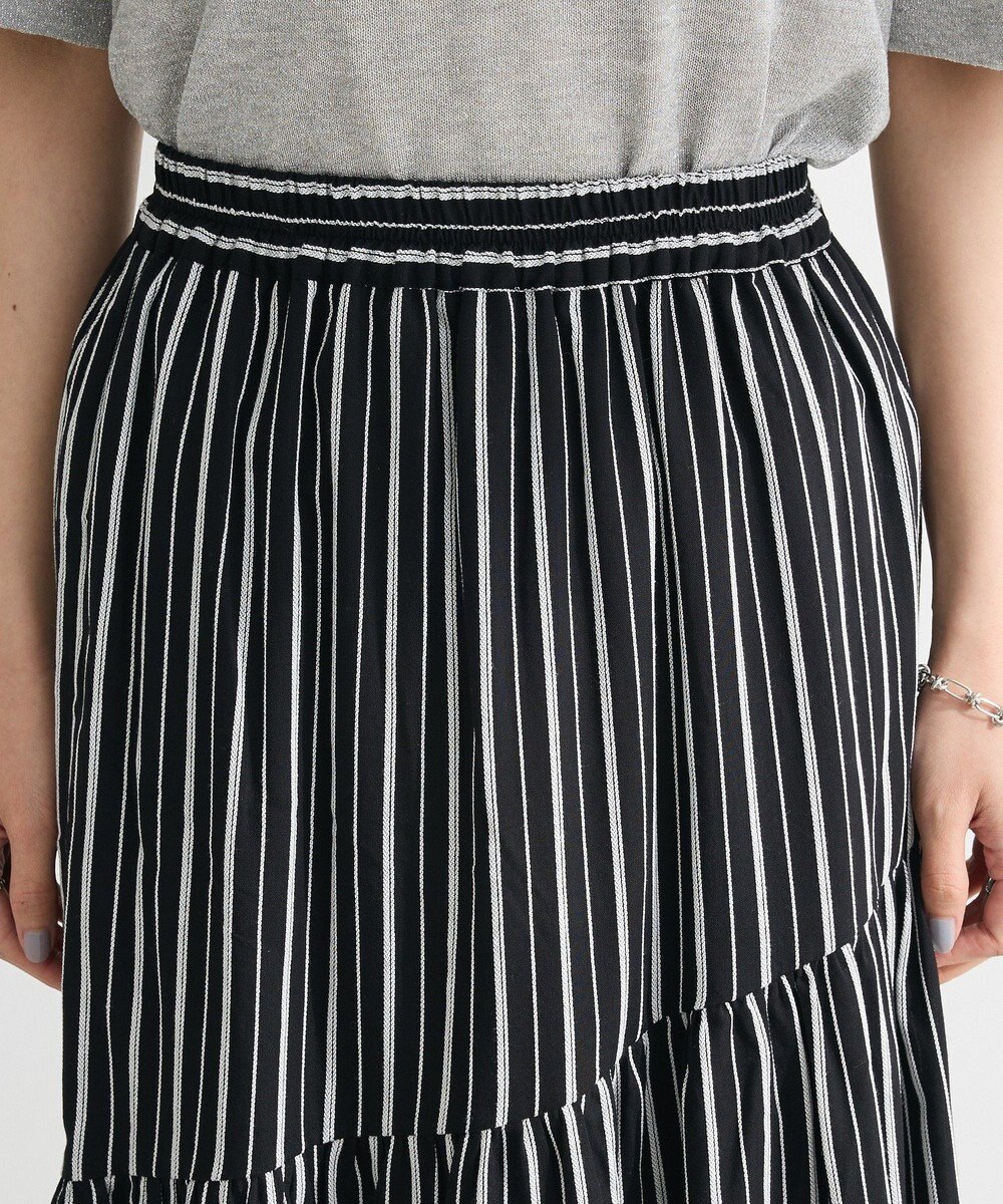 Green Parks ・ＥＬＥＮＣＡＲＥ　ＤＵＥ　ストライプフレアスカート 