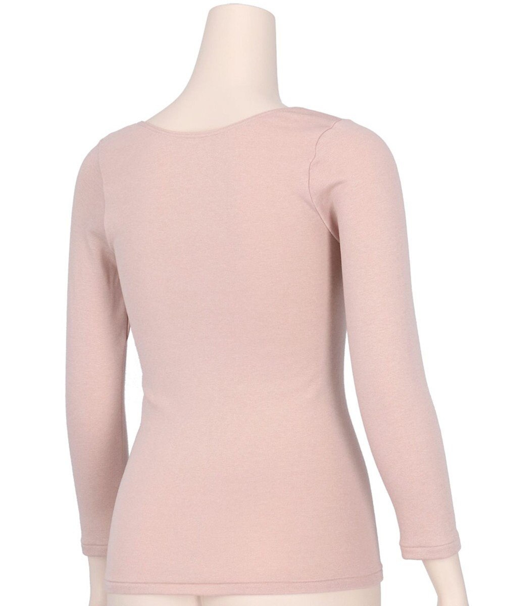 Wing あったかインナー 綿混 裏起毛 厚手 よく伸びる素材 【ラクのびサーモ】 8分袖 長袖 秋 冬 EL6814 ウイング／ワコール 