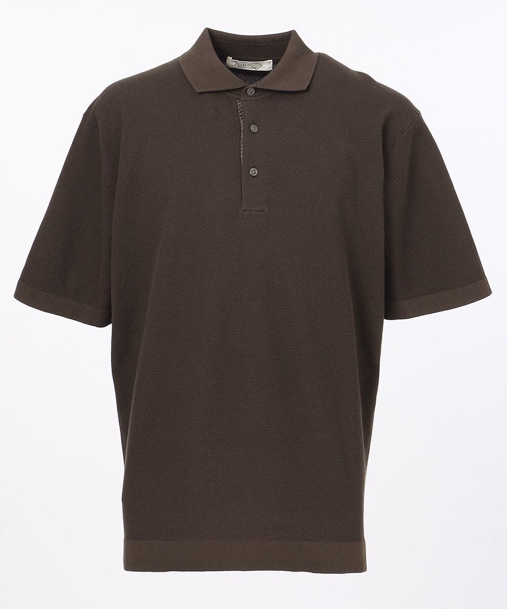 JOSEPH ABBOUD MOUNTAIN 【SPACE】OGストレッチコットン ニットポロシャツ 