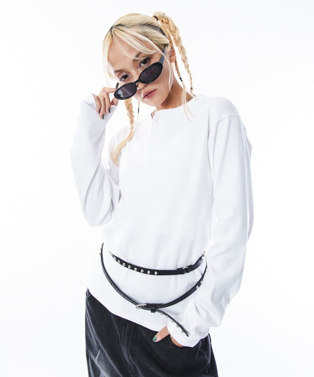 WEGO 【ユニセックス着用ITEM】コンパクトフィットリブヘンリーネックT（LS） 