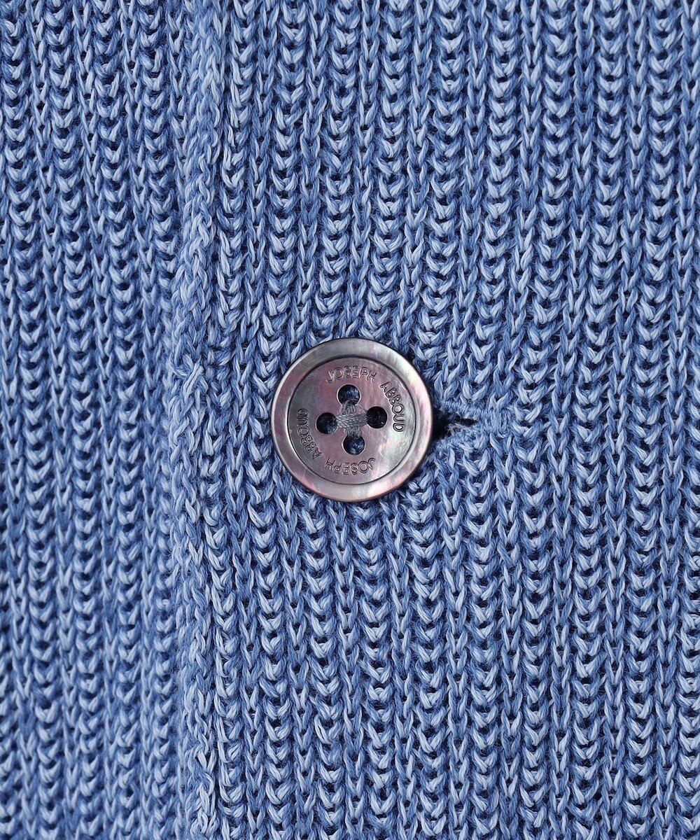 JOSEPH ABBOUD 【洗える】ストローヤーン ニット ジャケット 
