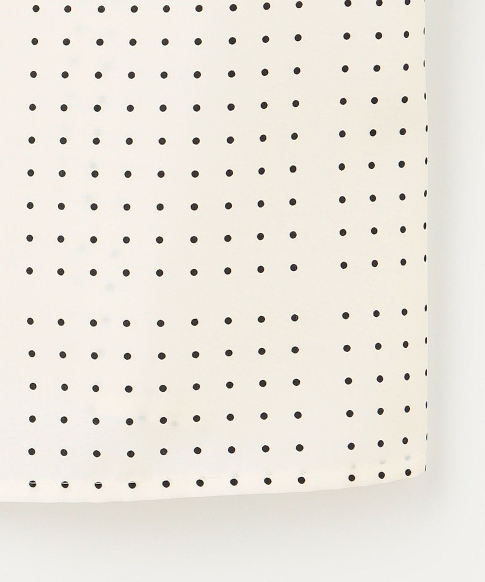 J.PRESS LADIES S 【洗える】ブロックドットプリント バンドカラー ブラウス 