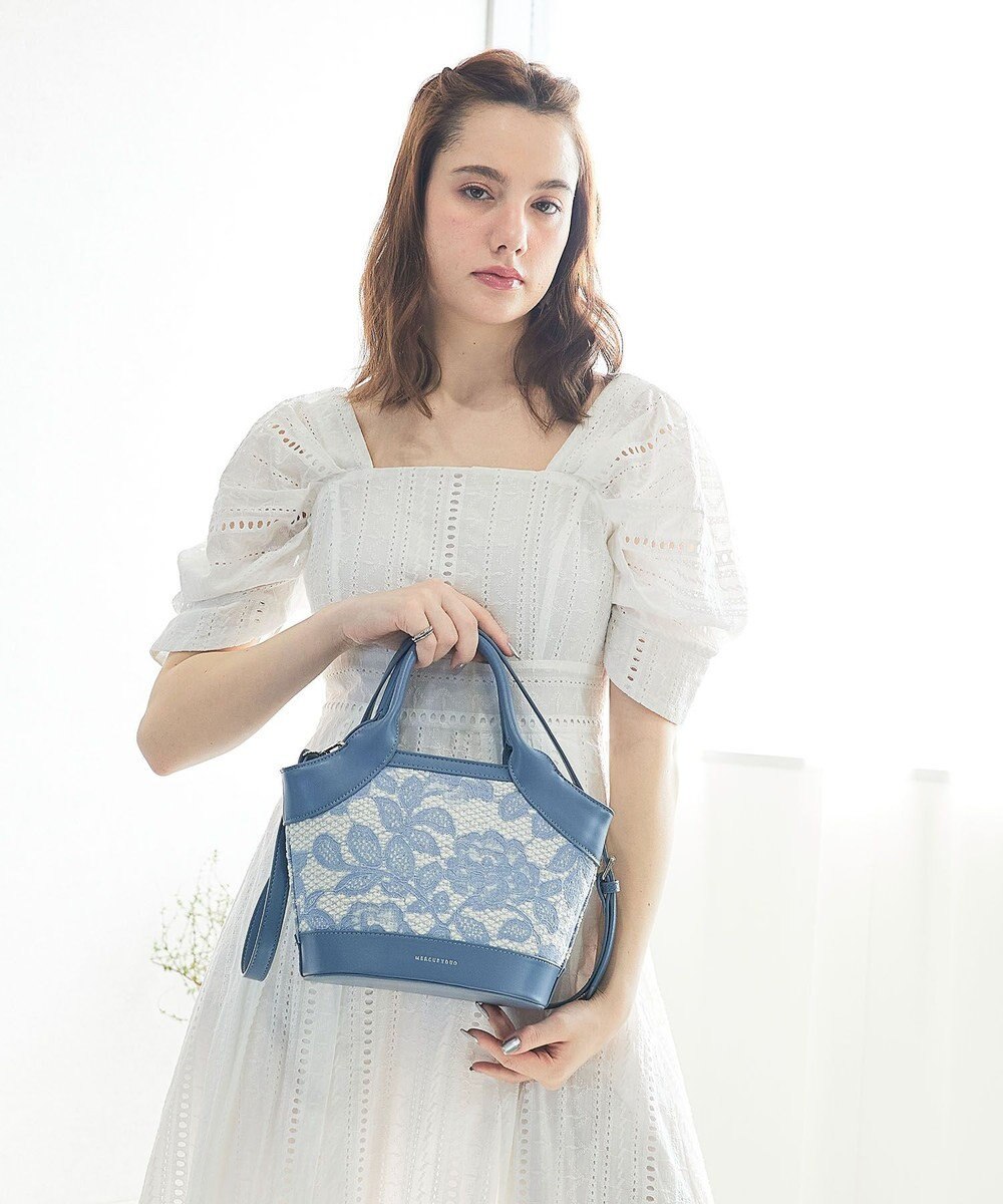 style code 【MERCURYDUO/マーキュリーデュオ】ミックスマテリアル　ハンドバッグ 