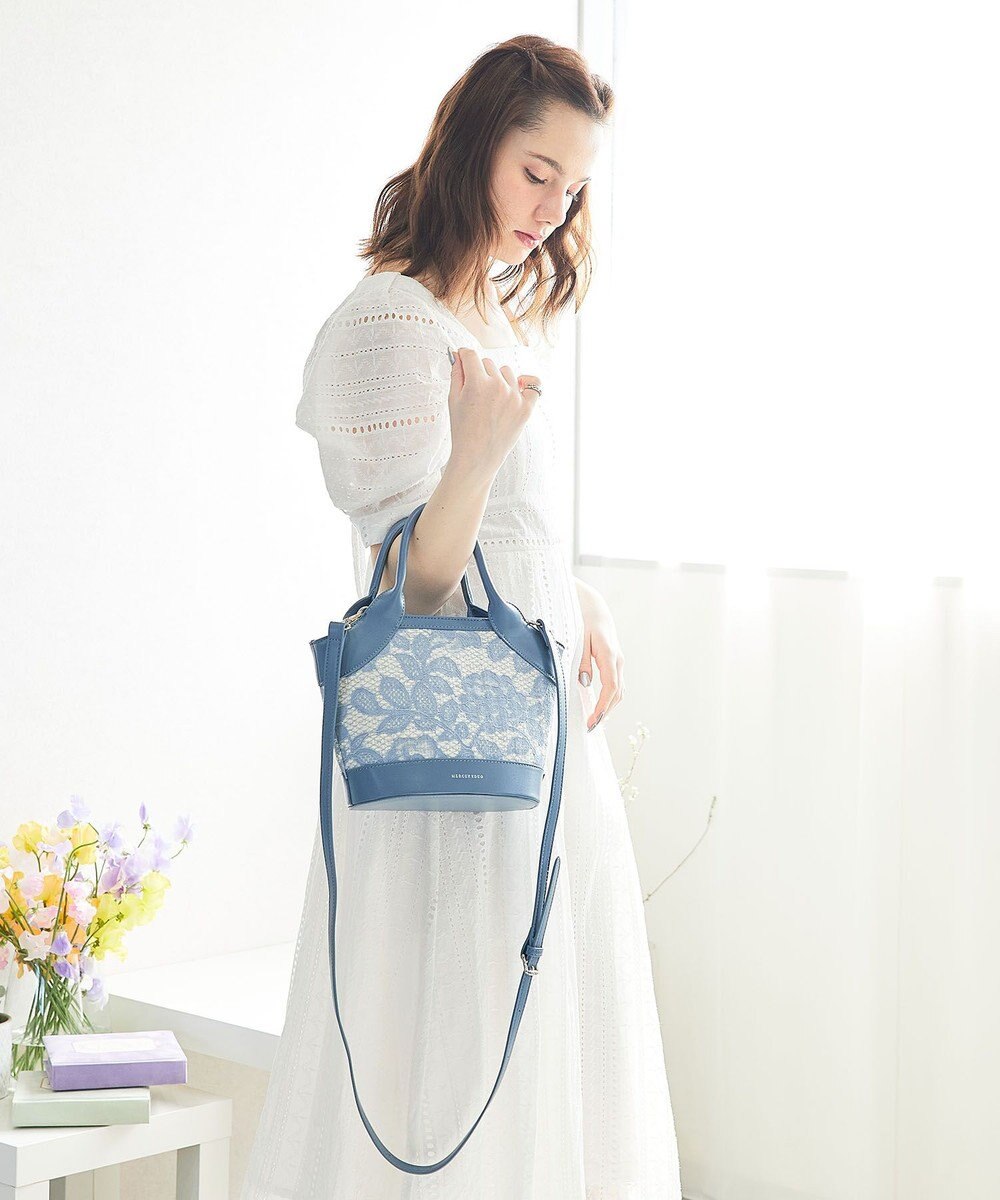 style code 【MERCURYDUO/マーキュリーデュオ】ミックスマテリアル　ハンドバッグ 