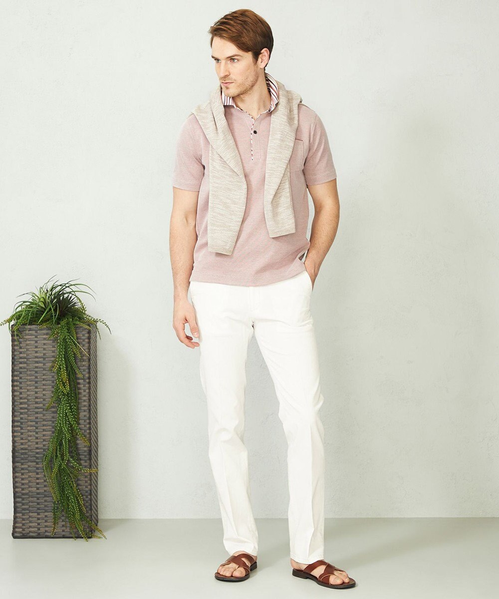 JOSEPH ABBOUD 【キングサイズ・カラー豊富】人気！オーガニックコットン使用 ダディポロシャツ 