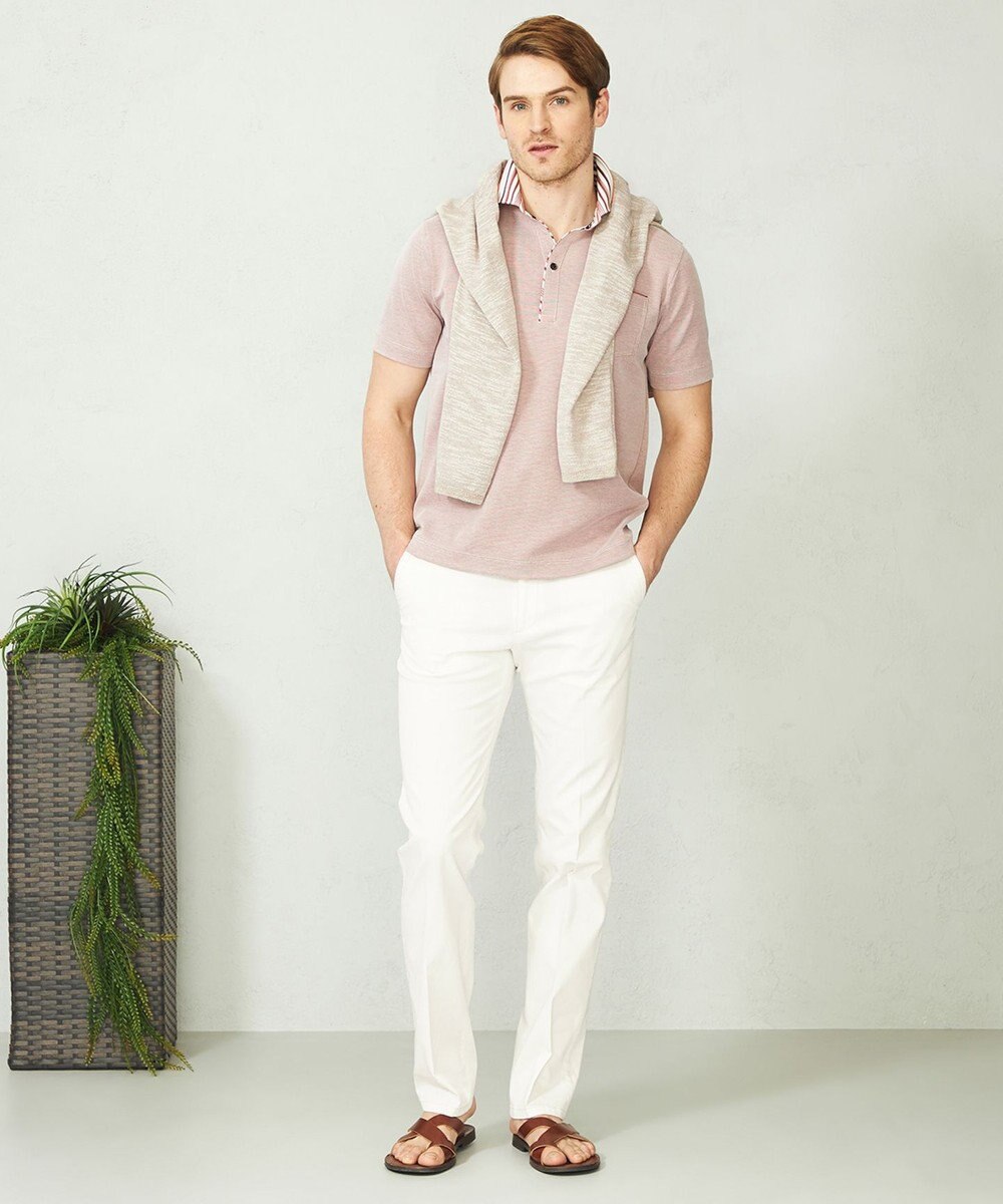 JOSEPH ABBOUD 【カラー豊富】人気！オーガニックコットン使用 ダディポロシャツ 