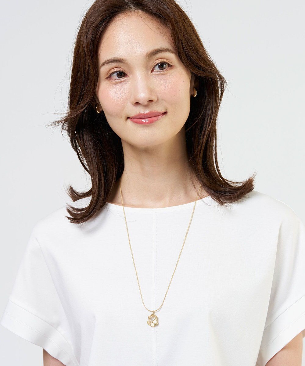 J.PRESS LADIES 【着こなしのポイントに】クリアトップネックレス 