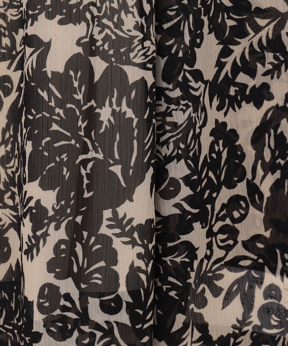 23区 ボタニカルプリント フレア ワンピース 