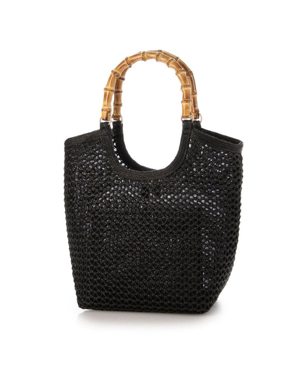 UNBILLION カシュカシュ cachecache / 雑材風バンブーハンドル手提げトート 