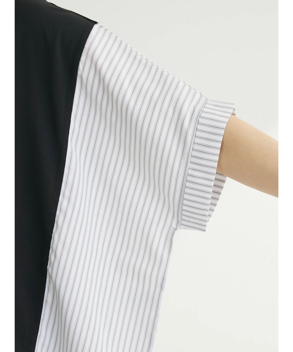 Green Parks 異素材脇切り替えドッキングプルオーバー 