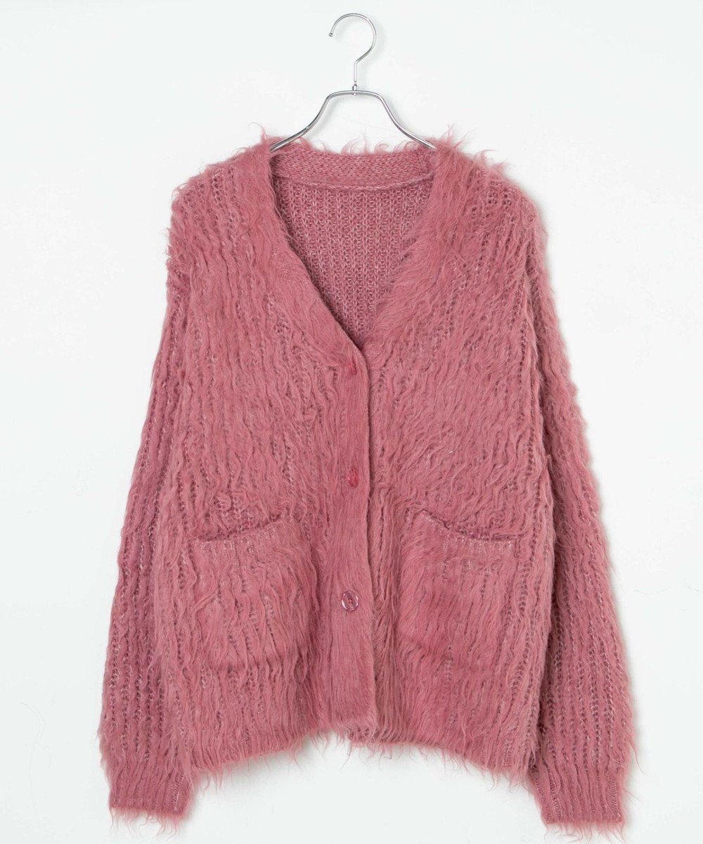 WEGO 【軽量】ブラッシュニットBIGカーディガン 