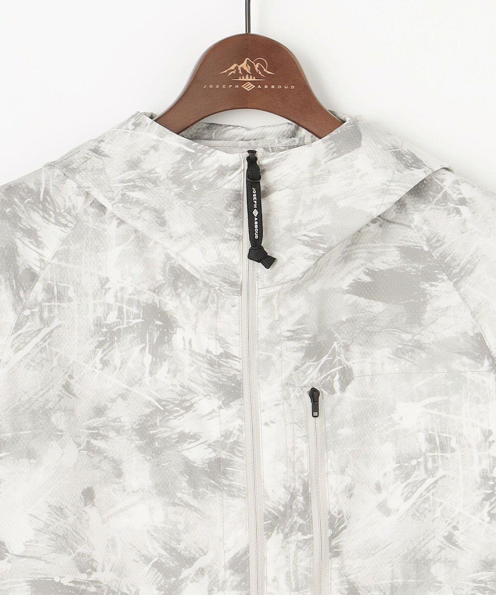 JOSEPH ABBOUD MOUNTAIN 【ストレッチ/軽量/ECO撥水/ポケッタブル】エンボスストレッチ パーカー 