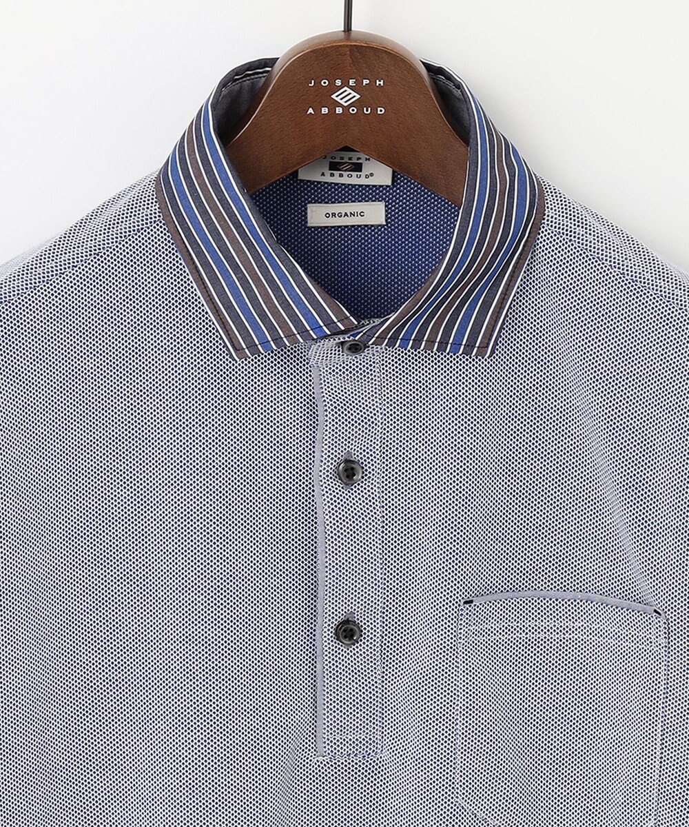 JOSEPH ABBOUD 【キングサイズ・オーガニックコットン】長袖ダディポロシャツ 