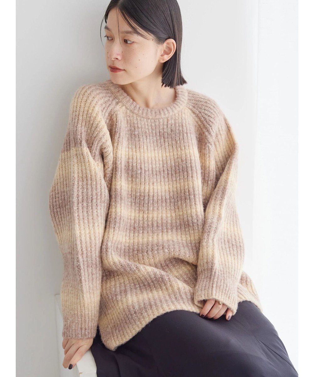 AMERICAN HOLIC グラデーションラグランニットプルオーバー 